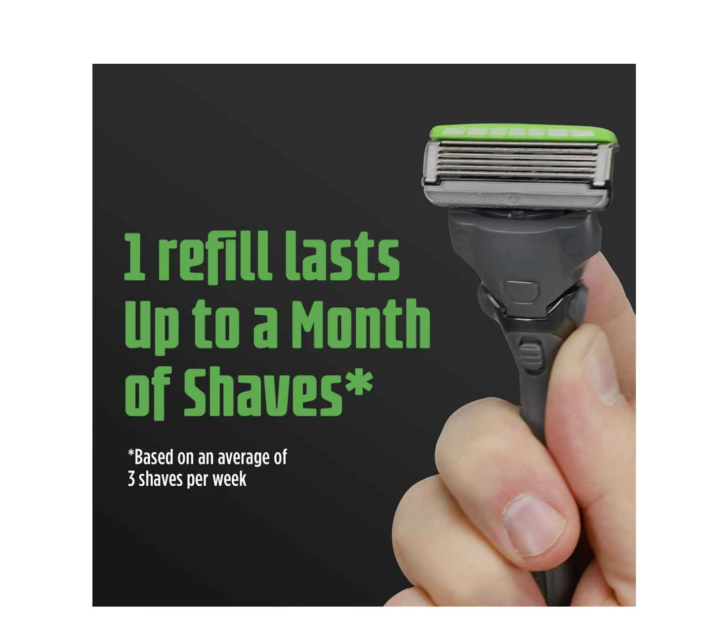 Schick Hydro 5-Blade Skin Comfort Sensitive Skin Mens Razor Blade Cartridge Refill, 4 Ct, Mens Razor, Designed For Maximum Comfort