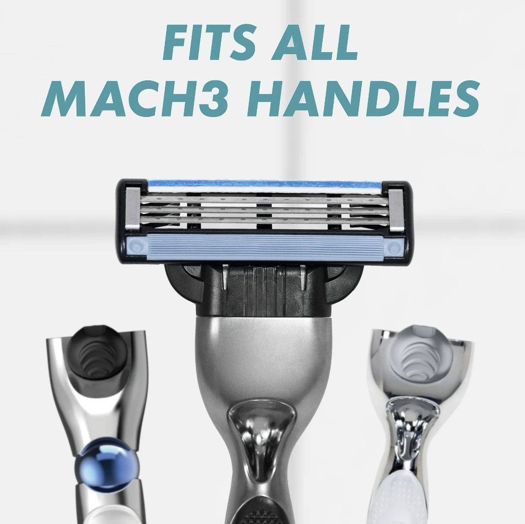 Gillette Mach3 Mens Razor Blades Refill Cartridges, 4 ct