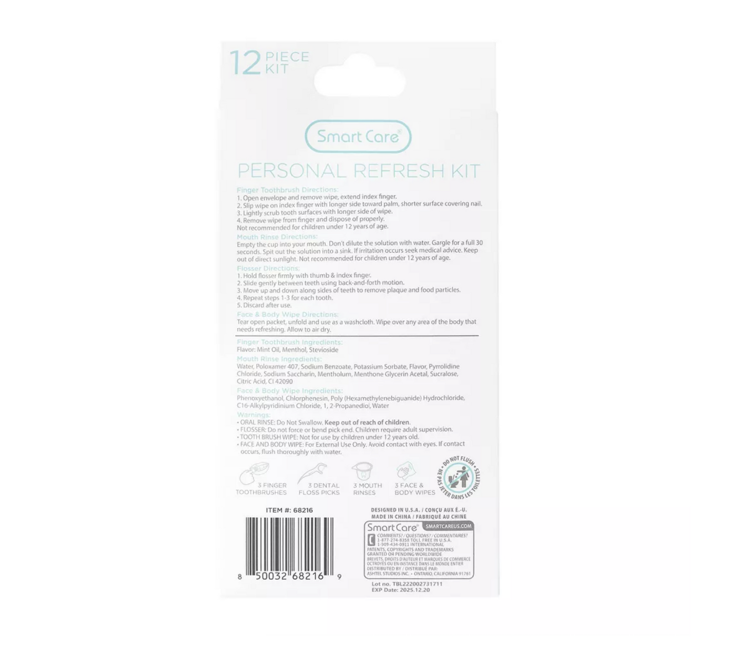 Smart Care Refresh Toothcare Kit - Trial Size - 12 Piece Kit