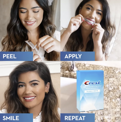Crest 3DWhitestrips Classic White At-home Teeth Whitening Kit - 10 Treatments