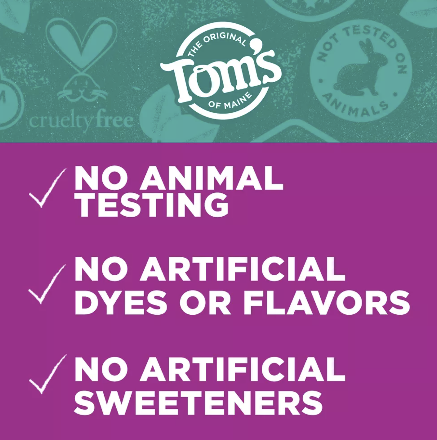 Tom's of Maine Fluoride-Free Antiplaque & Whitening Natural Toothpaste, Peppermint, 5.5 oz. 3-Pack