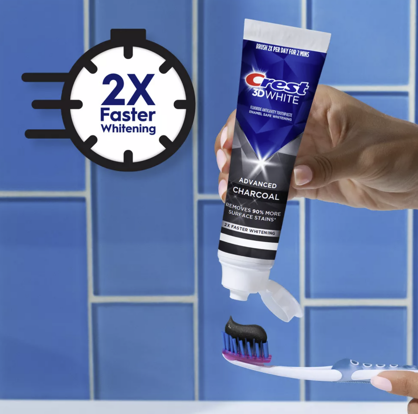 Crest 3D White Advanced Charcoal Teeth Whitening Toothpaste