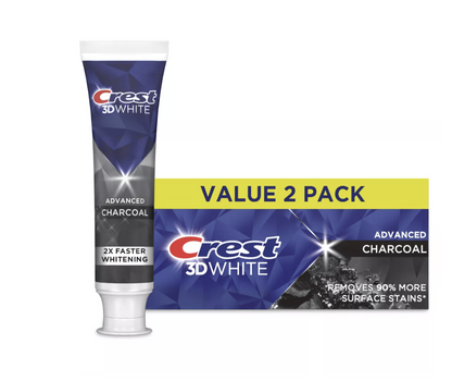 Crest 3D White Advanced Charcoal Teeth Whitening Toothpaste