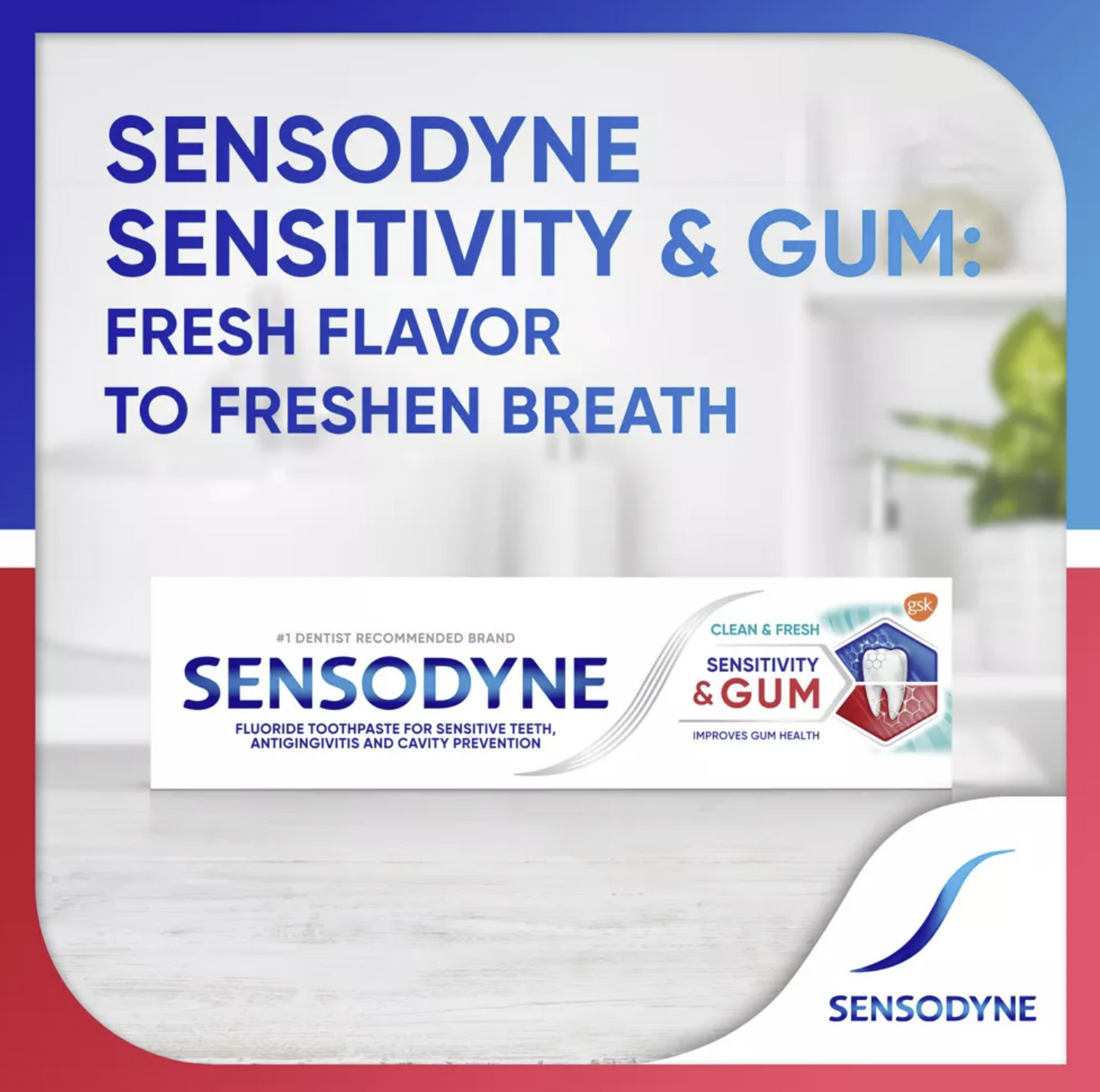 Sensodyne Sensitivity + Gum Clean Fresh Toothpaste
