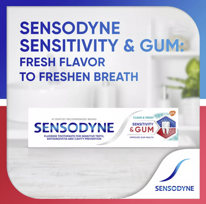 Sensodyne Sensitivity + Gum Clean Fresh Toothpaste