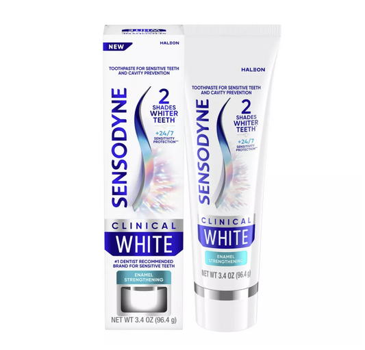 Sensodyne Clinical White Enamel Strengthen Toothpaste - 3.4oz