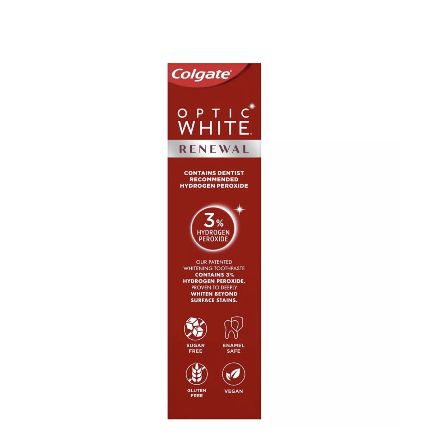 Colgate Optic White Renewal Teeth Whitening Toothpaste, High Impact White, 3 Oz Tube,