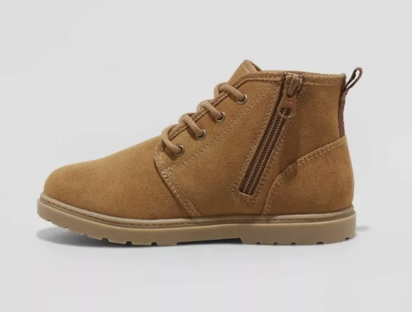 Boys' Ronin Slip-On Zipper Chukka Boots Tan - Cat & Jack